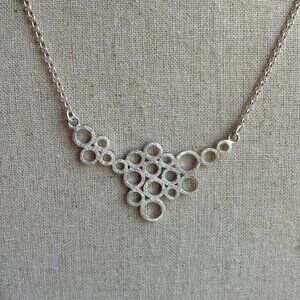 Handmade in SPAIN - Sterling Silver, Modern Bubbles Necklace